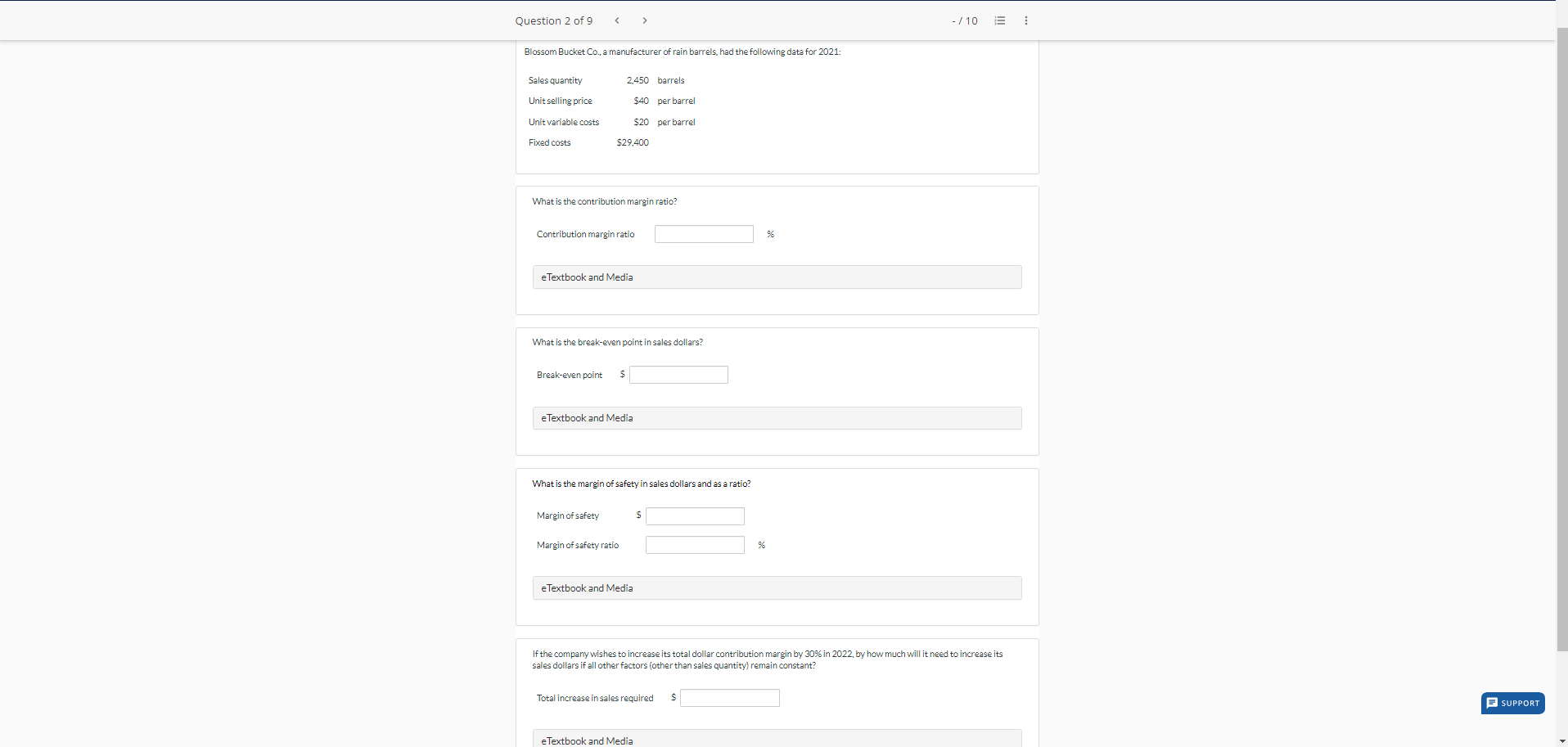  What is the contribution margin ratio? Contribution margin ratio eTextbook and