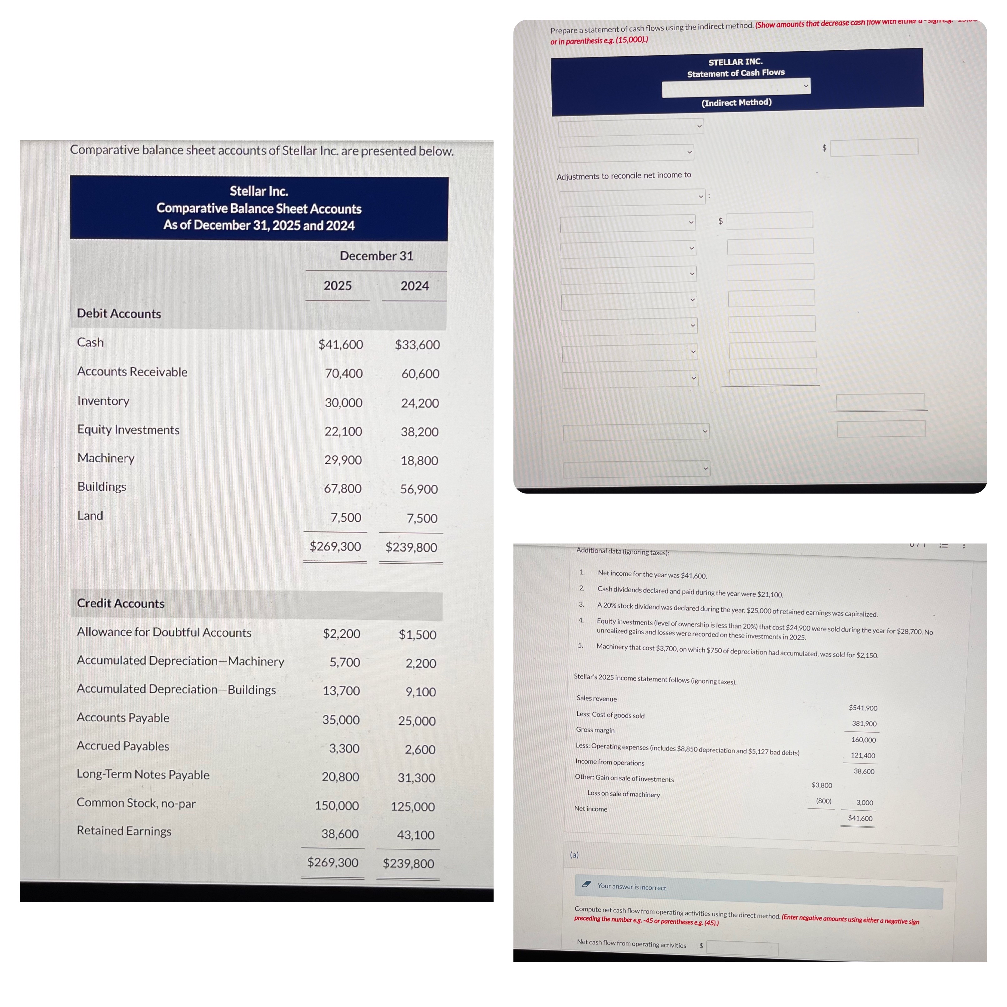 Comparative Balance Sheet Accounts As of December 31, 2025 and 2024 December