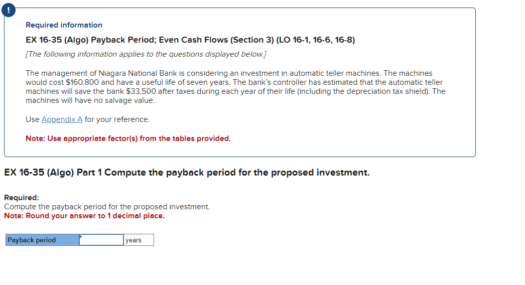 3)(LO 16-1,16-6,16-8) [The following information applies to the questions displayed below.] The