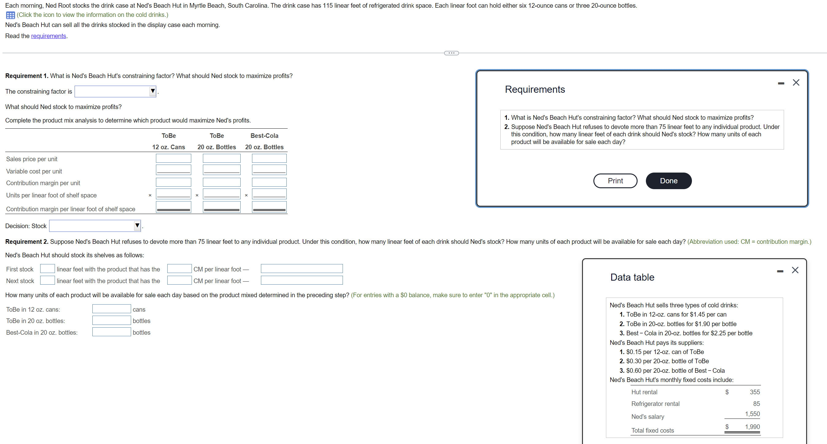 Ned's Beach Hut can sell all the drinks stocked in the display