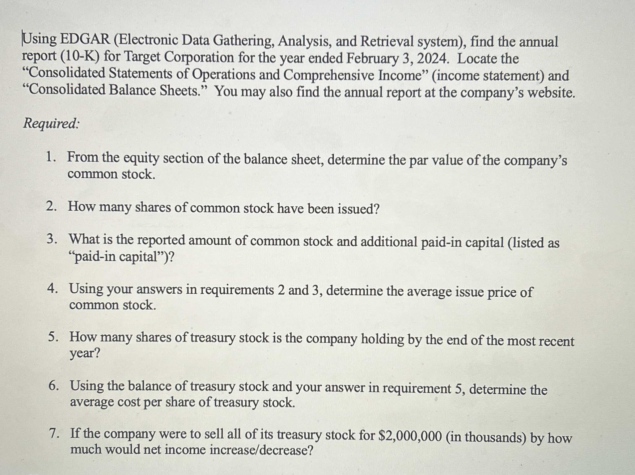 annual report (10-K) for Target Corporation for the year ended February 3,2024.