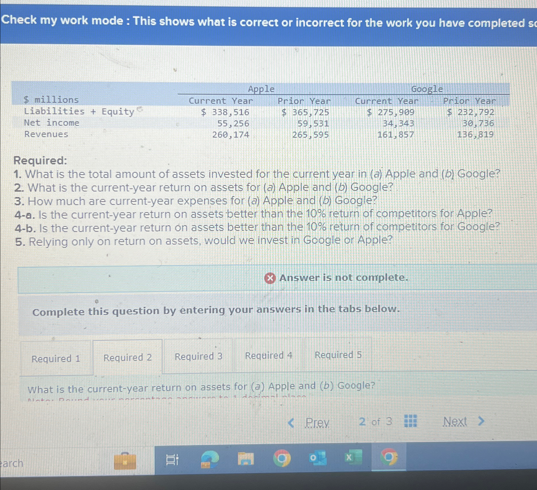 Check my work mode : This shows what is correct or incorrect