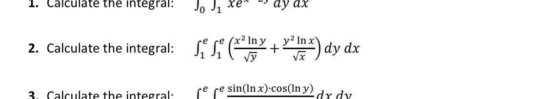 Inx dy dx e sin(ln y)