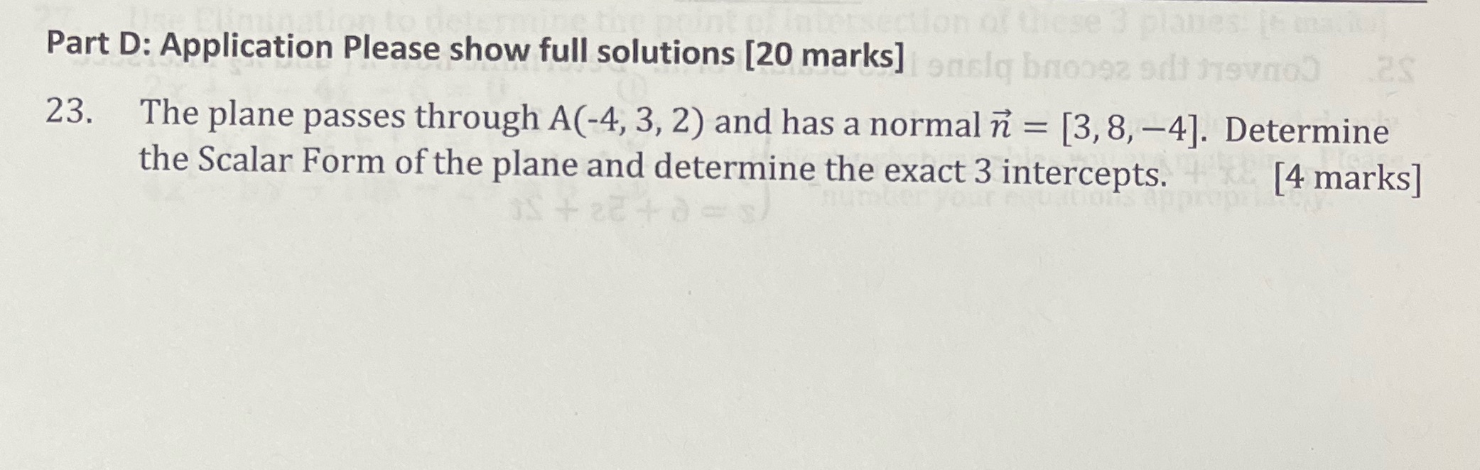 Answer clearly with explanation asap Part D: Application Please show full