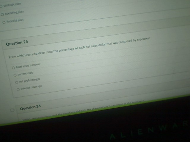From which can you determine the percentage of each net sales dollar