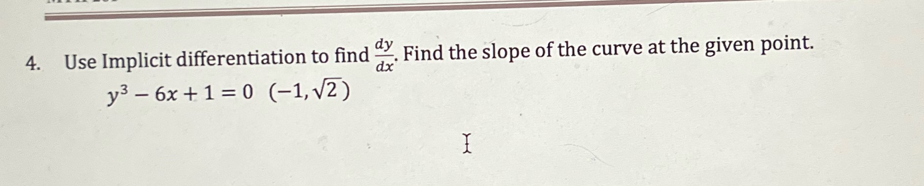 curve at the given point. 1