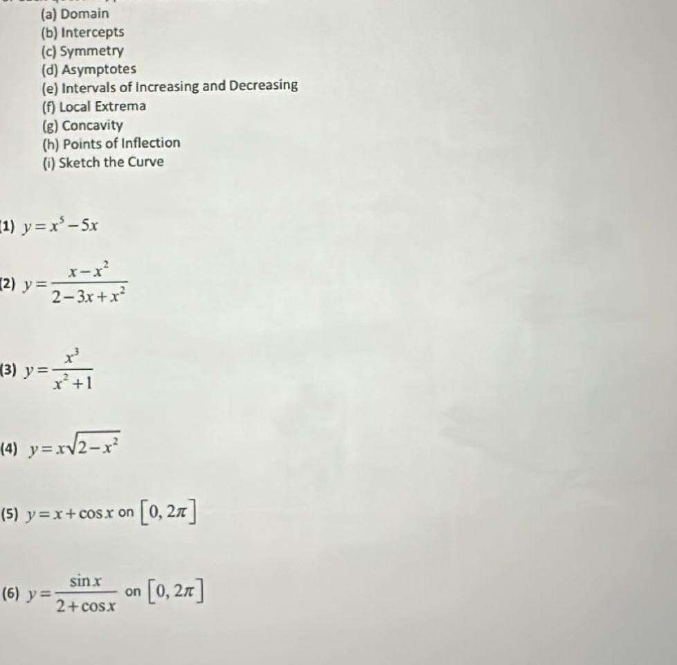 Help (a) Domain (b) Intercepts (c) Symmetry (d) Asymptotes (e) Intervals