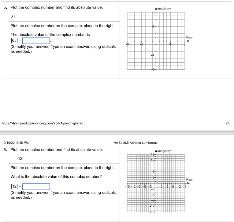 form is found by their moduli and their arguments. ry ( cos