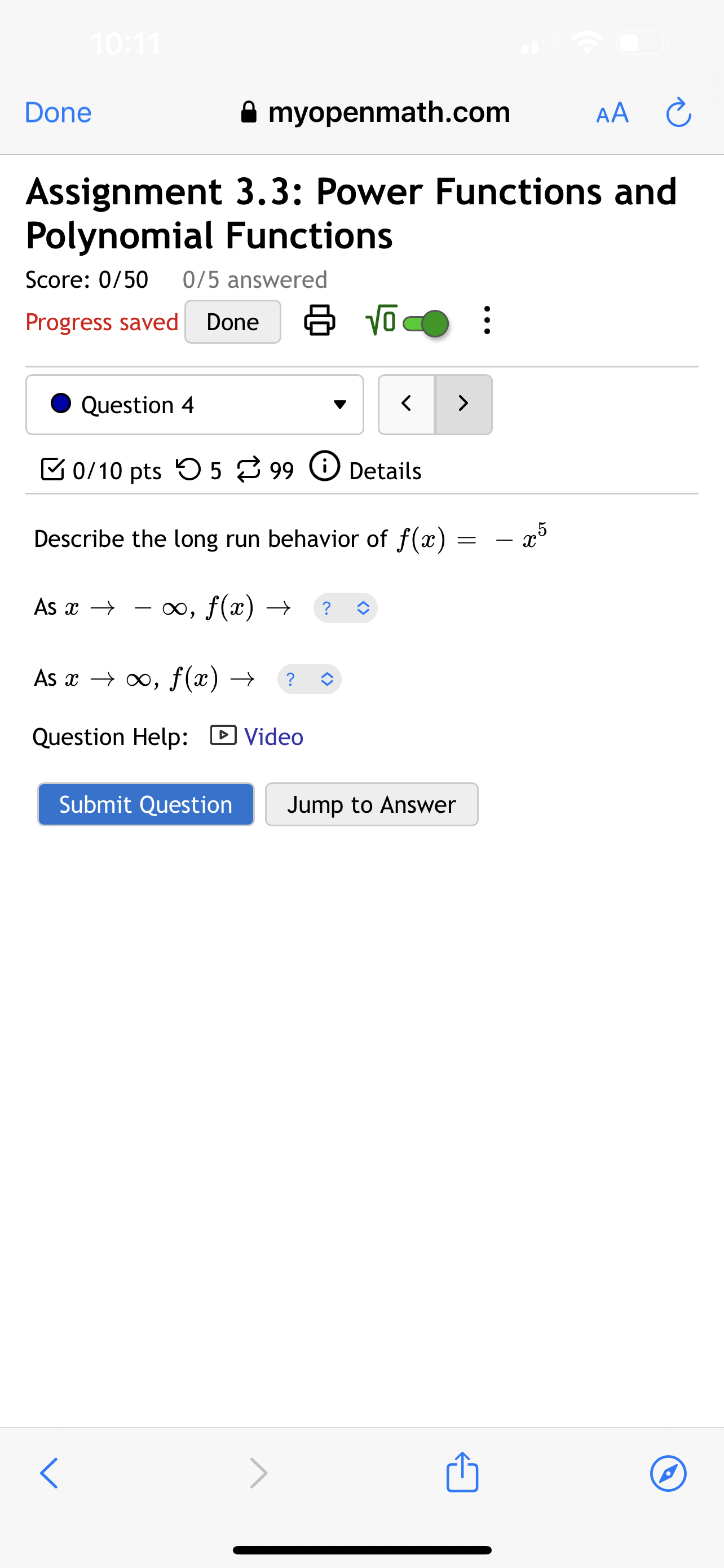 Find the degree, leading coefficients, and the maximum number of real zeros