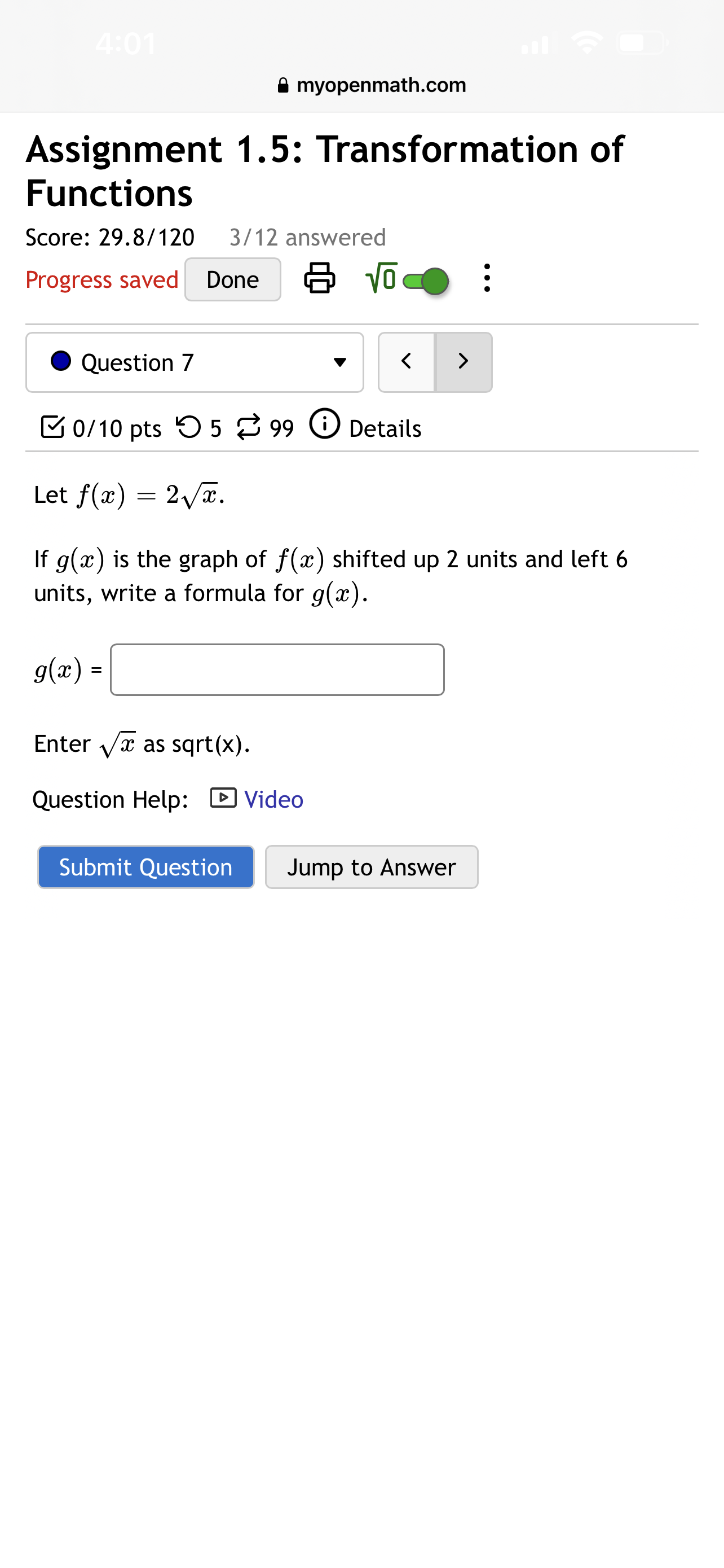 C] Leading Coefficient = [3 Maximum number of real zeros = C]