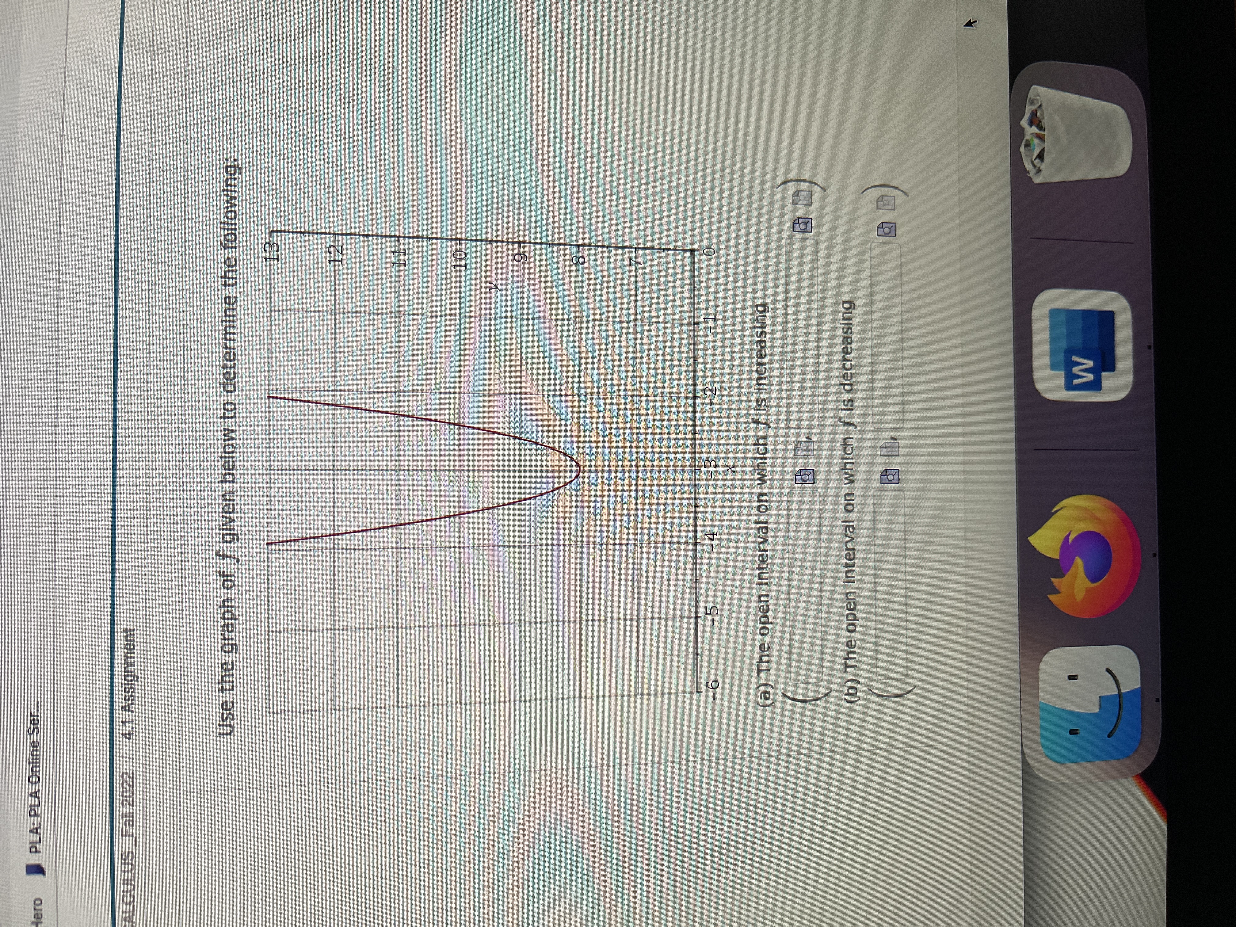f given below to determine the following: 13 12- 10- -6 (a)