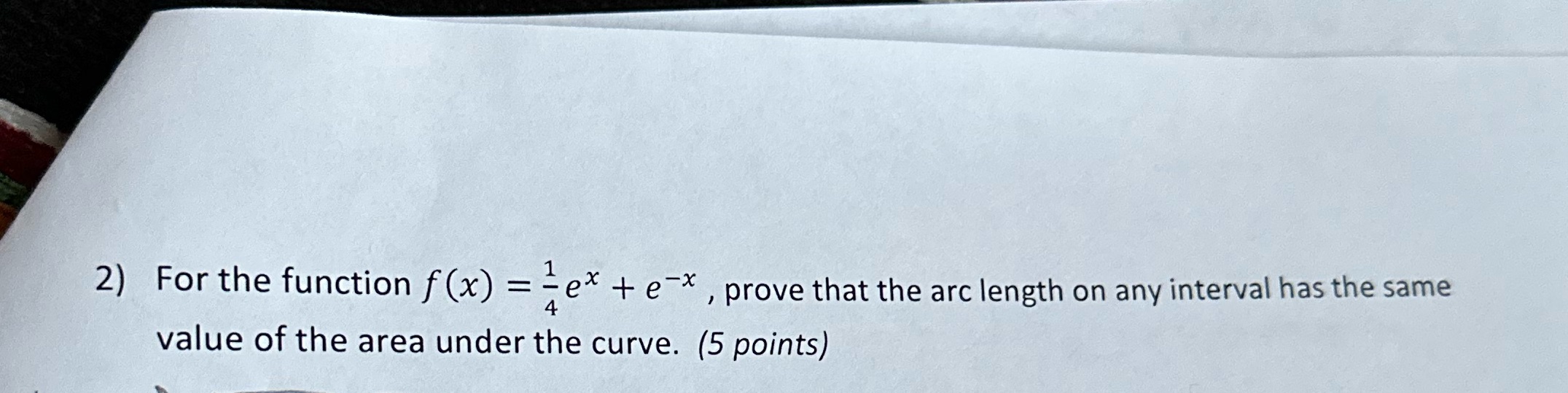that the arc length on any interval has the same value of