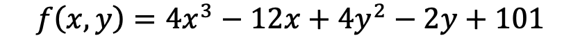 function has a maximum, minimum, or saddle points