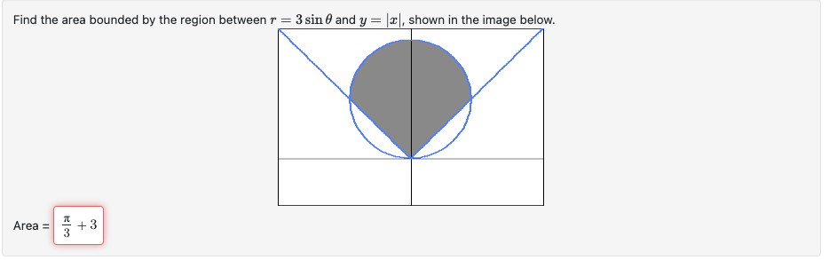 Please help Find the area bounded by the region between r