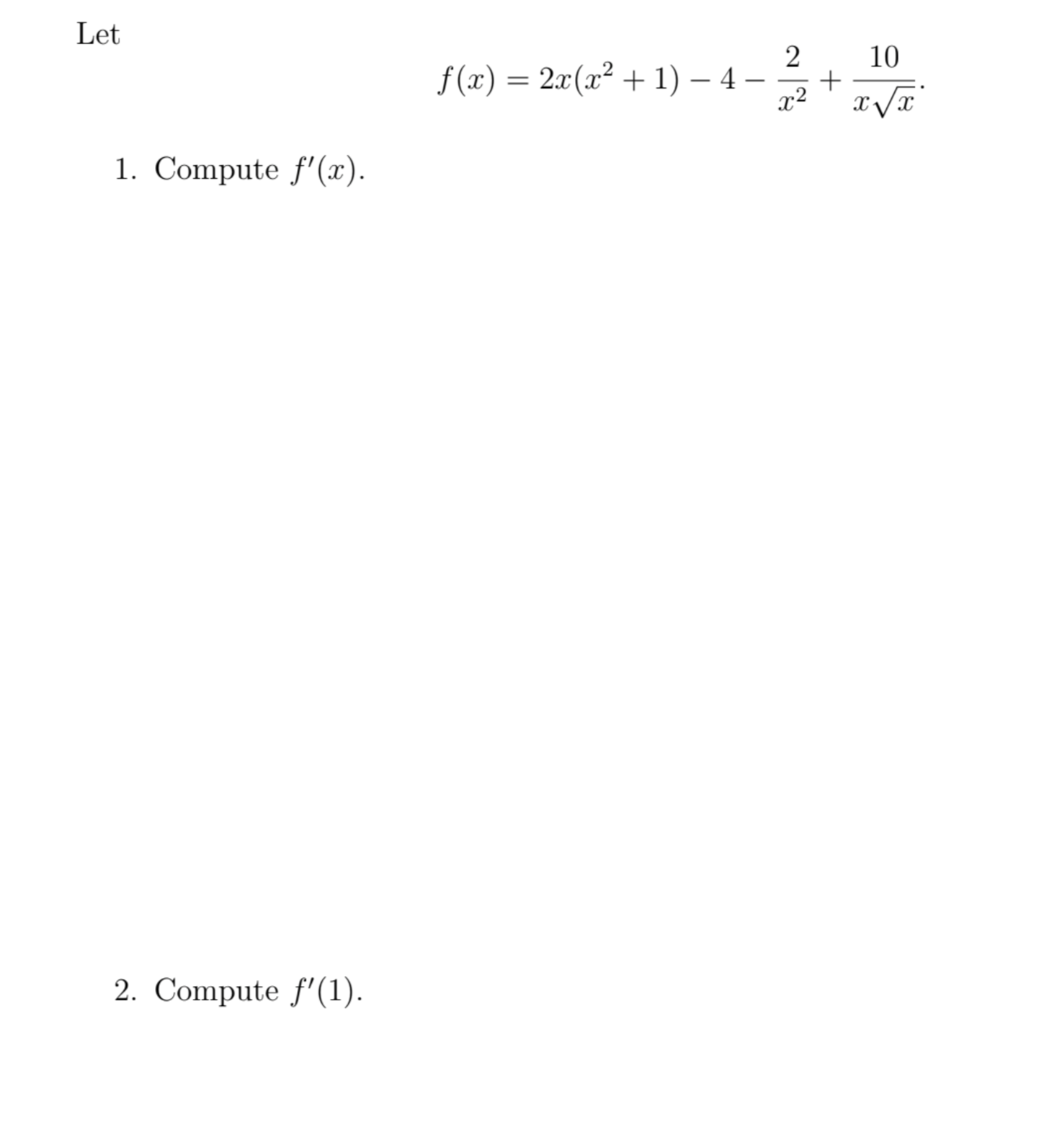 2.r(x2 + 1) -- 4 2 10 1. Compute f 2. Compute