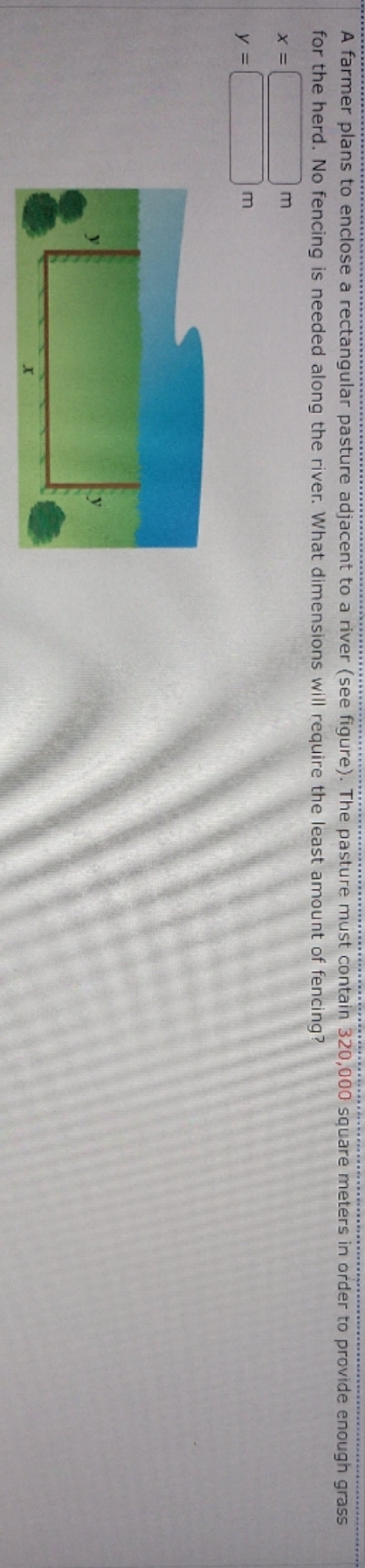  please help by explaining A farmer plans to enclose a rectangular