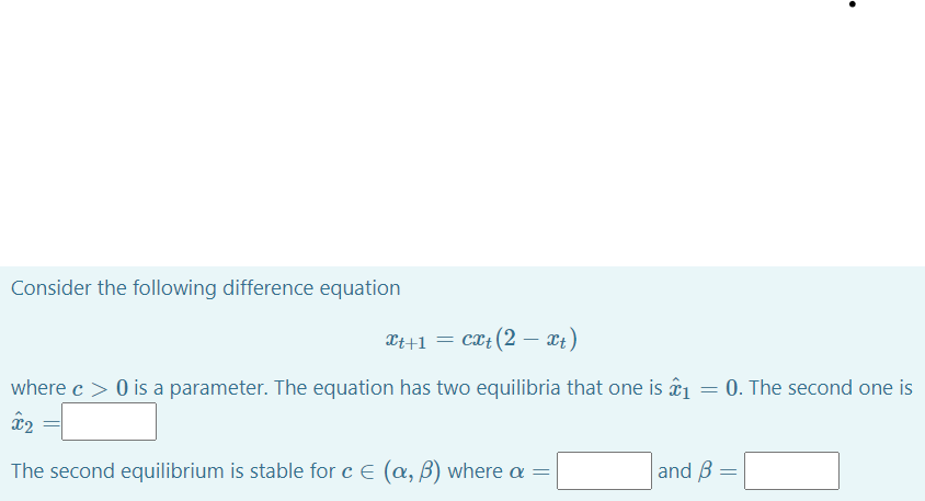> 0 is a parameter. The equation has two equilibria that one