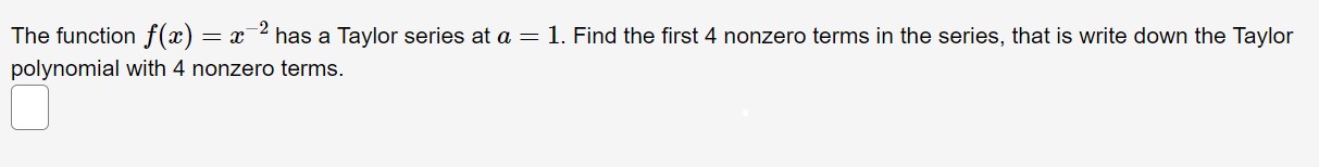 The function m) : 3'2 has a Taylor series at a