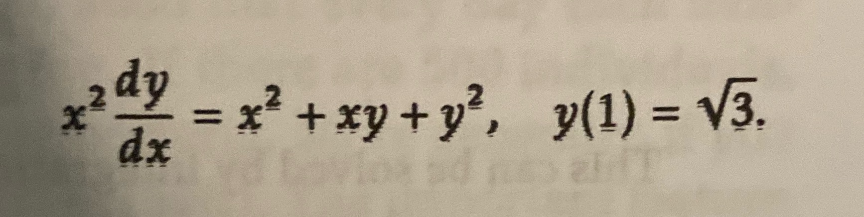 y'=F(y/x) if necessary and use the substitution u=y/x (y=xu) Please show ALL