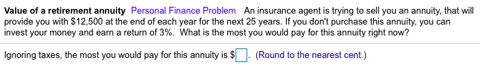 is trying to sell you an annuity, that will provide you with