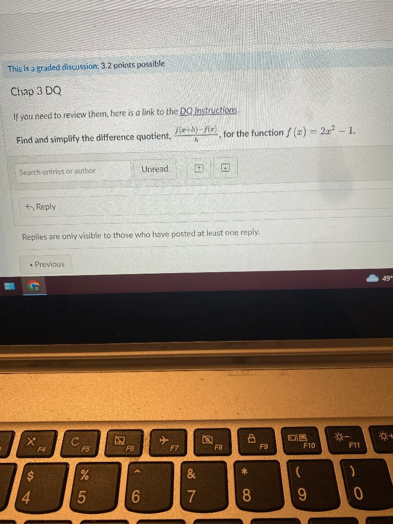  This is a graded discussion: 3.2 points possible Chap 3 DQ