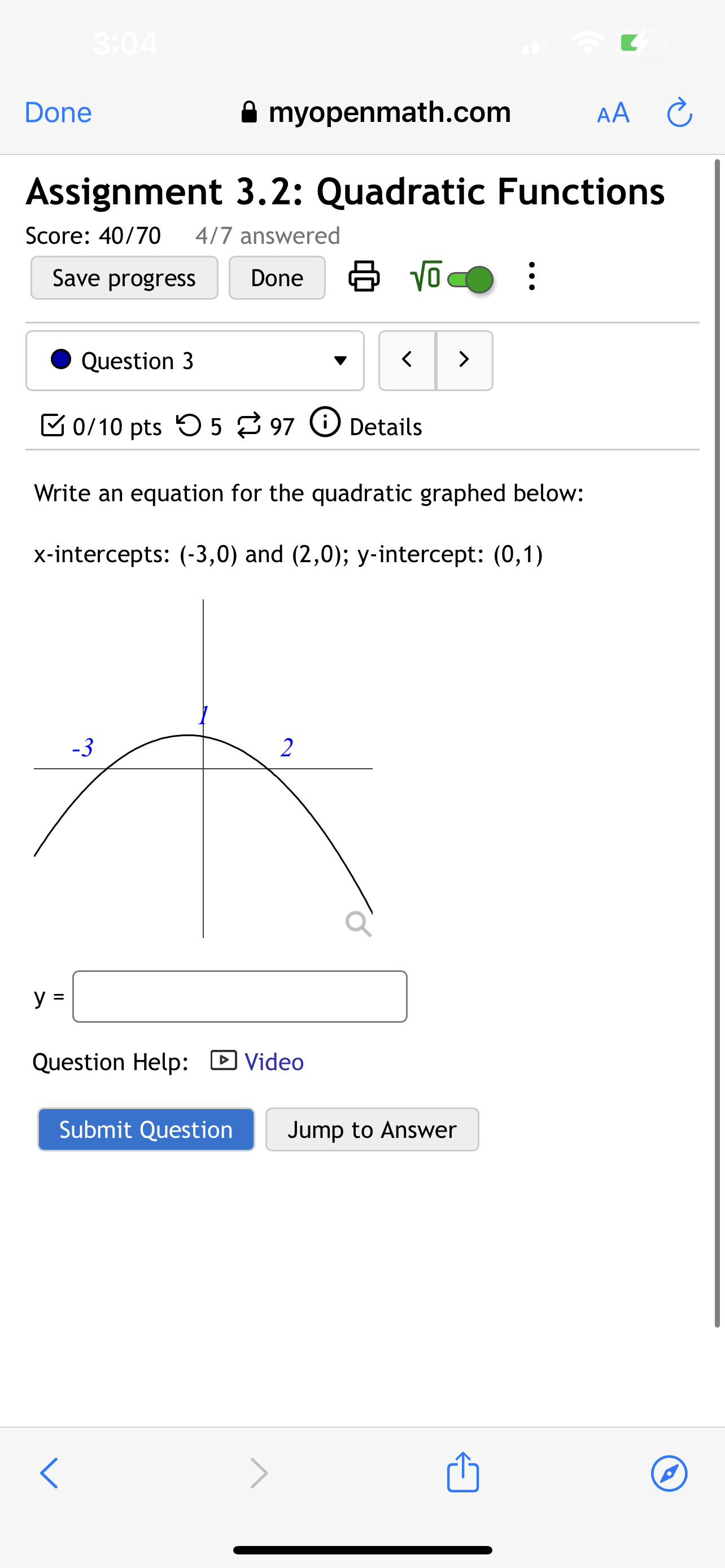 . Question 7 0/ 10 pts 5 5 99 0 Details Use