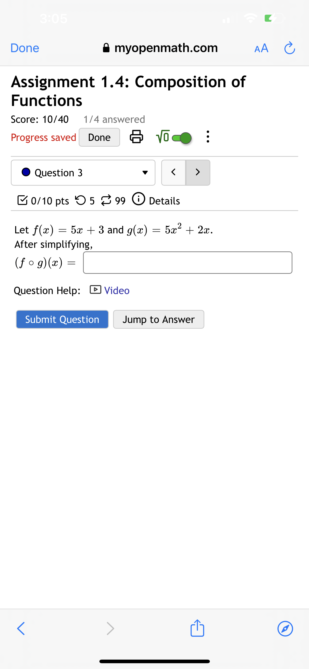 Question Jump to Answer Next question Get a similar question You can