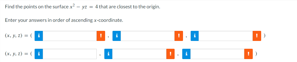Note:The blue icon with i means "Exact Number, No Tolerance." Suppose that