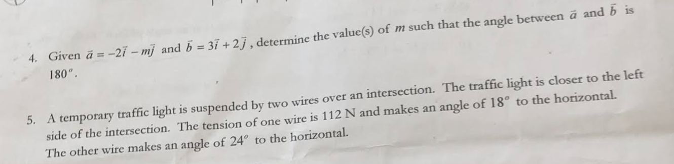 4. Given a = -27 - my and b = 37