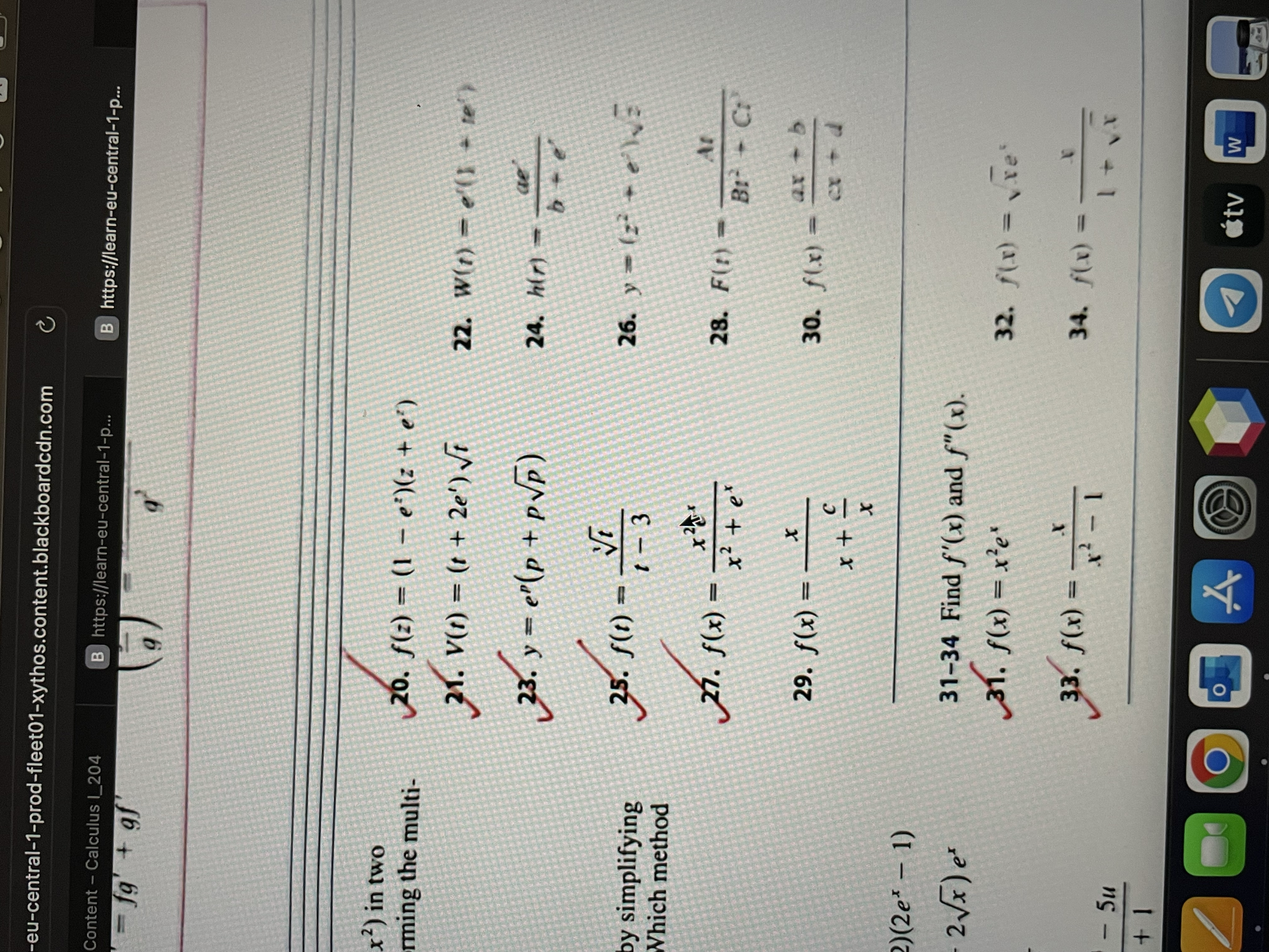 Which method do you prefer? 3-30 Differentiate. 3. y = (4x2 +