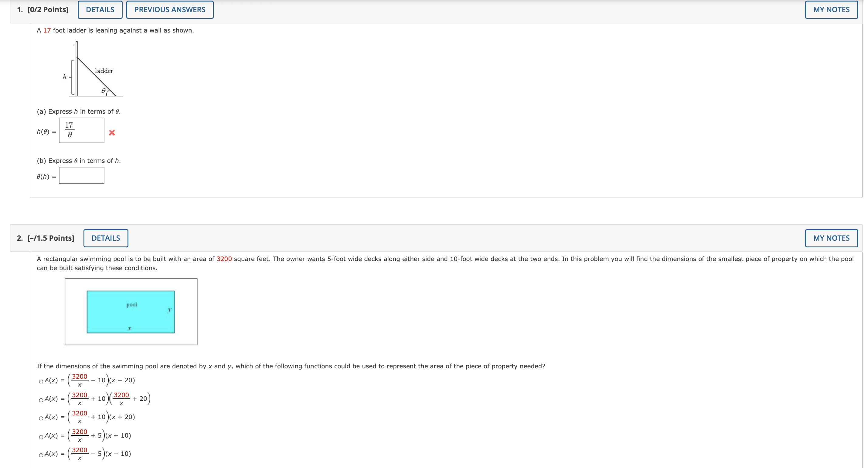 will use shrubs costing $25 per foot along three sides and fencing