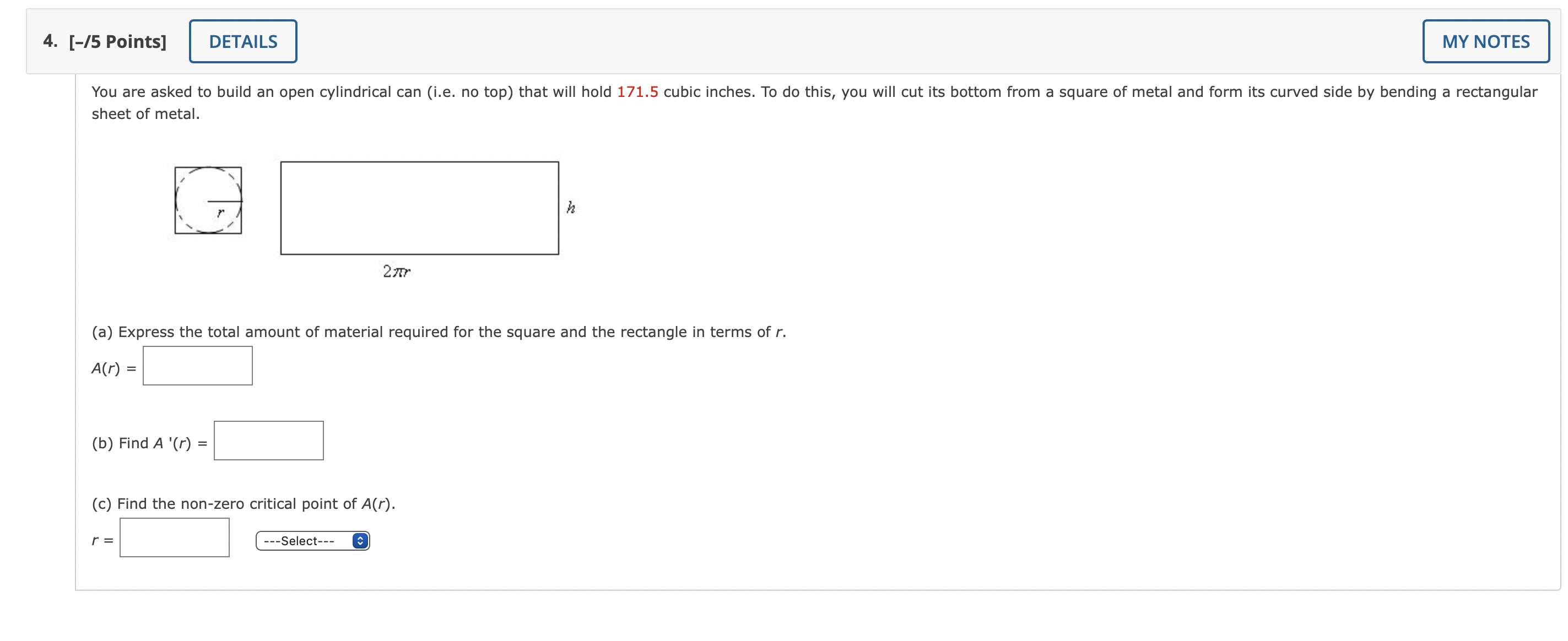 X shrubs (a) If x is the length of fencing used, write