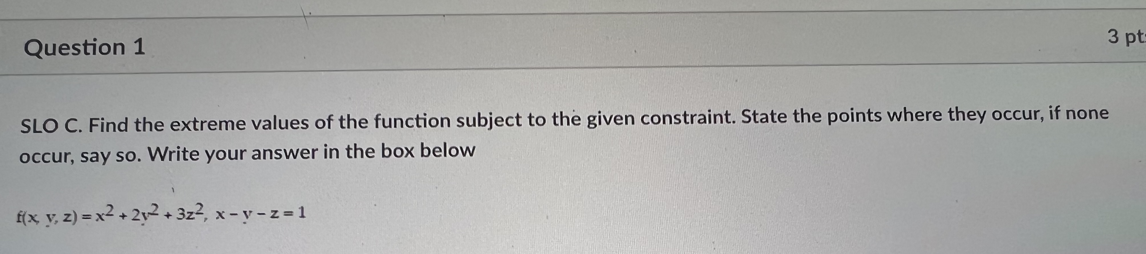 saddle pointQuestion 12 Integrate the function f over the given region. f(x,