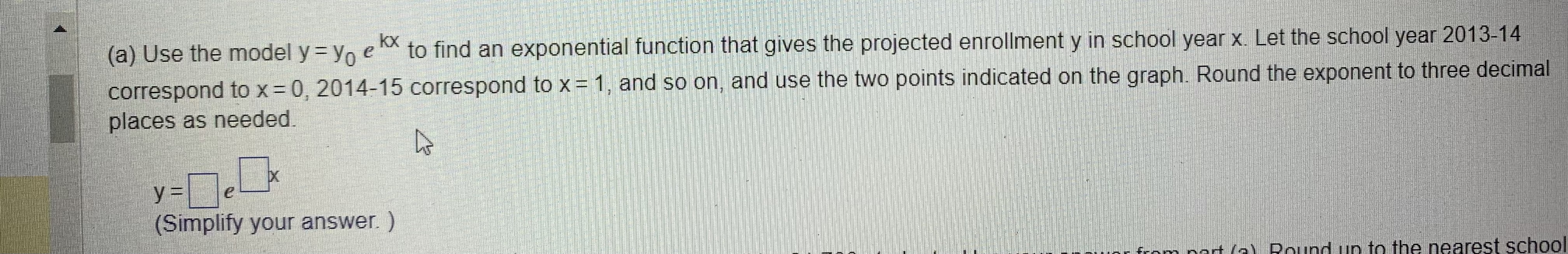 to x = 1, and so on, and use the two points