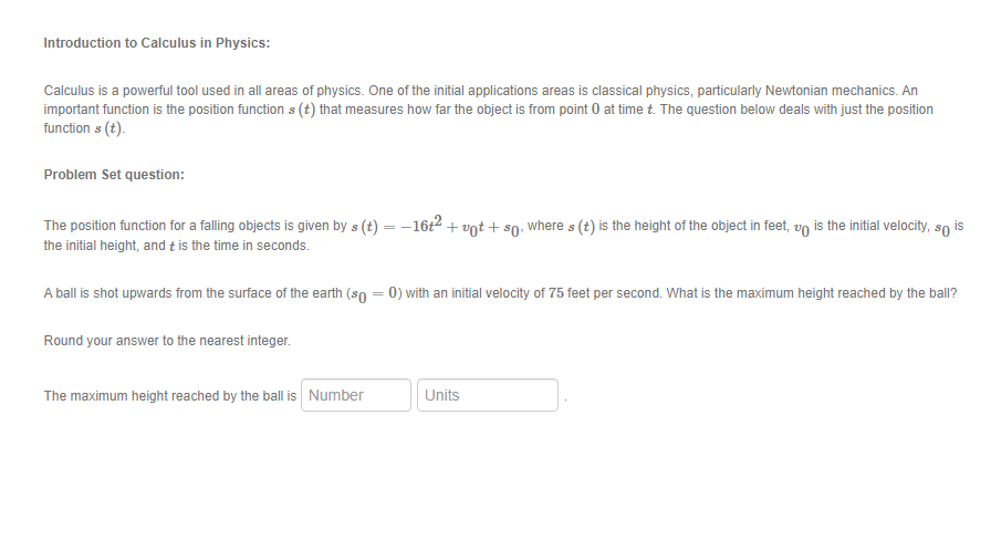 Introduction to Calculus in Physics: Calculus is a powerful tool used
