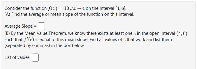  Consider the function ip] = l + 4 on the interval