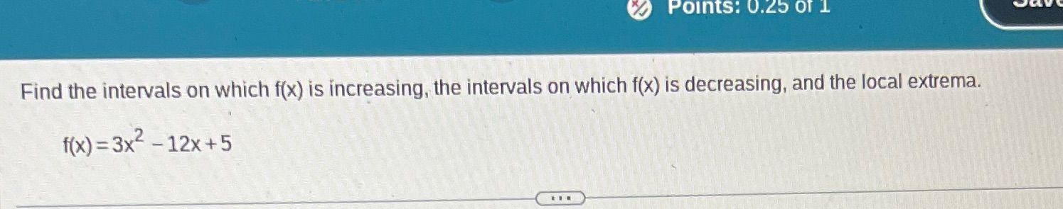 "4 ' iii Find the intervals on which x) is increasing.