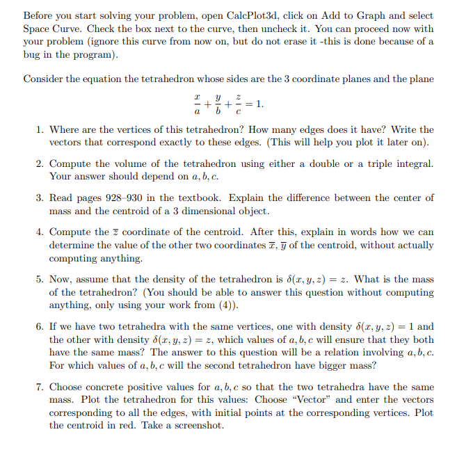  Before you start solving your problem, open CalcPlotd, click on Add