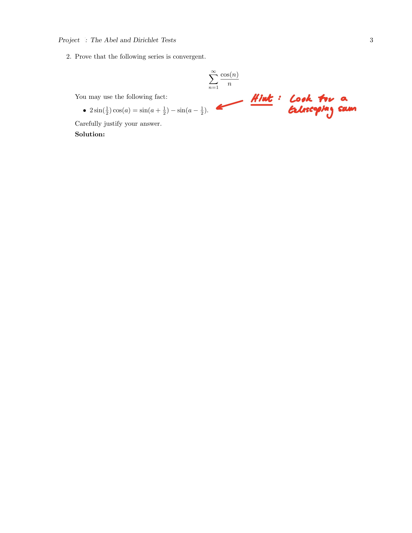 fall outside of their reach. In this project we'll look at two