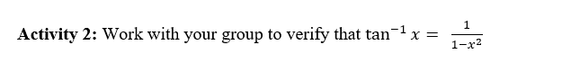 the formula to nd the derivative of f(x) = Activity 2: Work