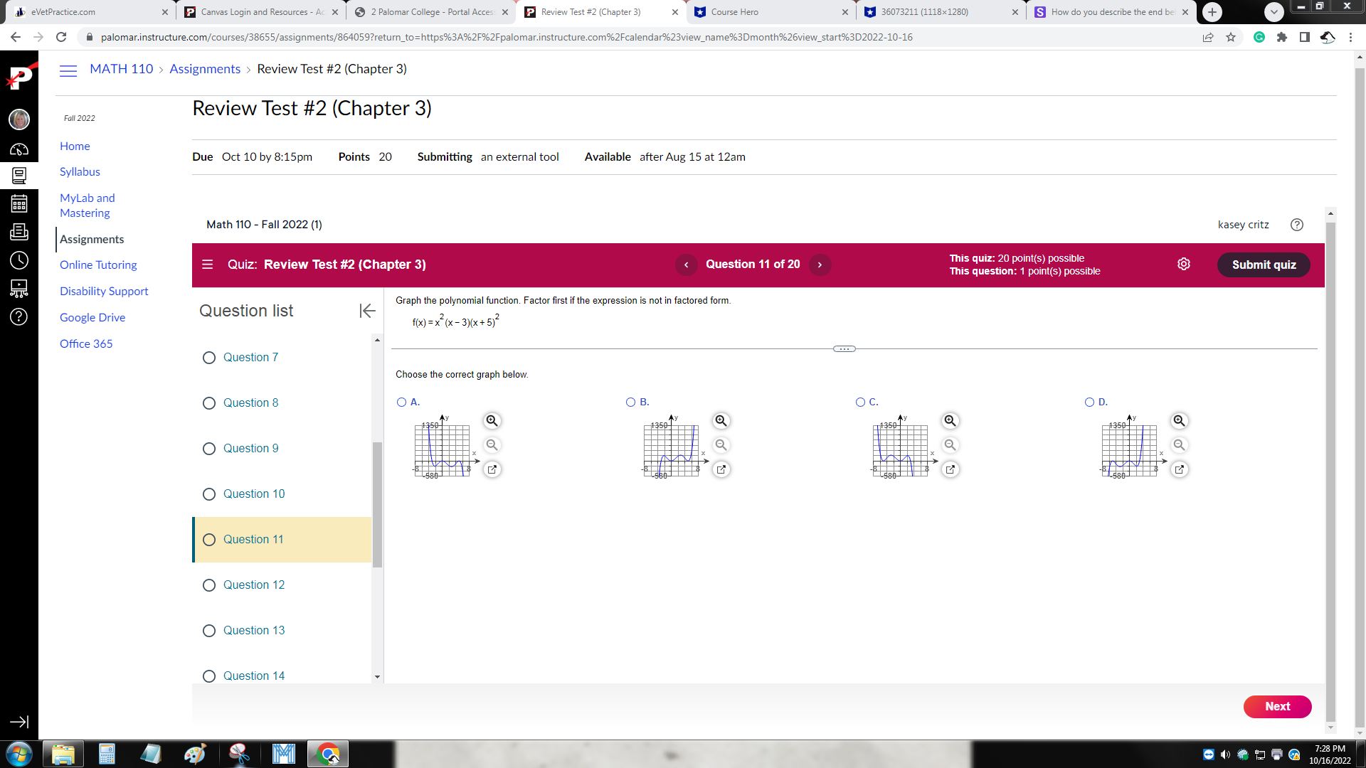 2 Palomar College - Portal Acces X P Review Test #2 (Chapter