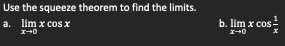 lim x cos