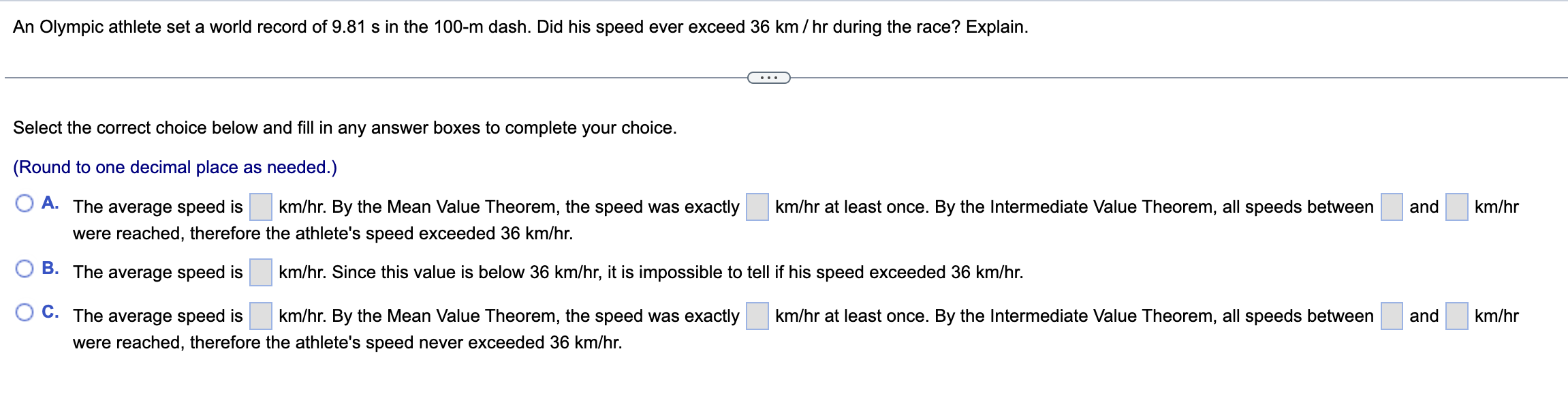 {:1- D. No, because the function is not continuous on the interval