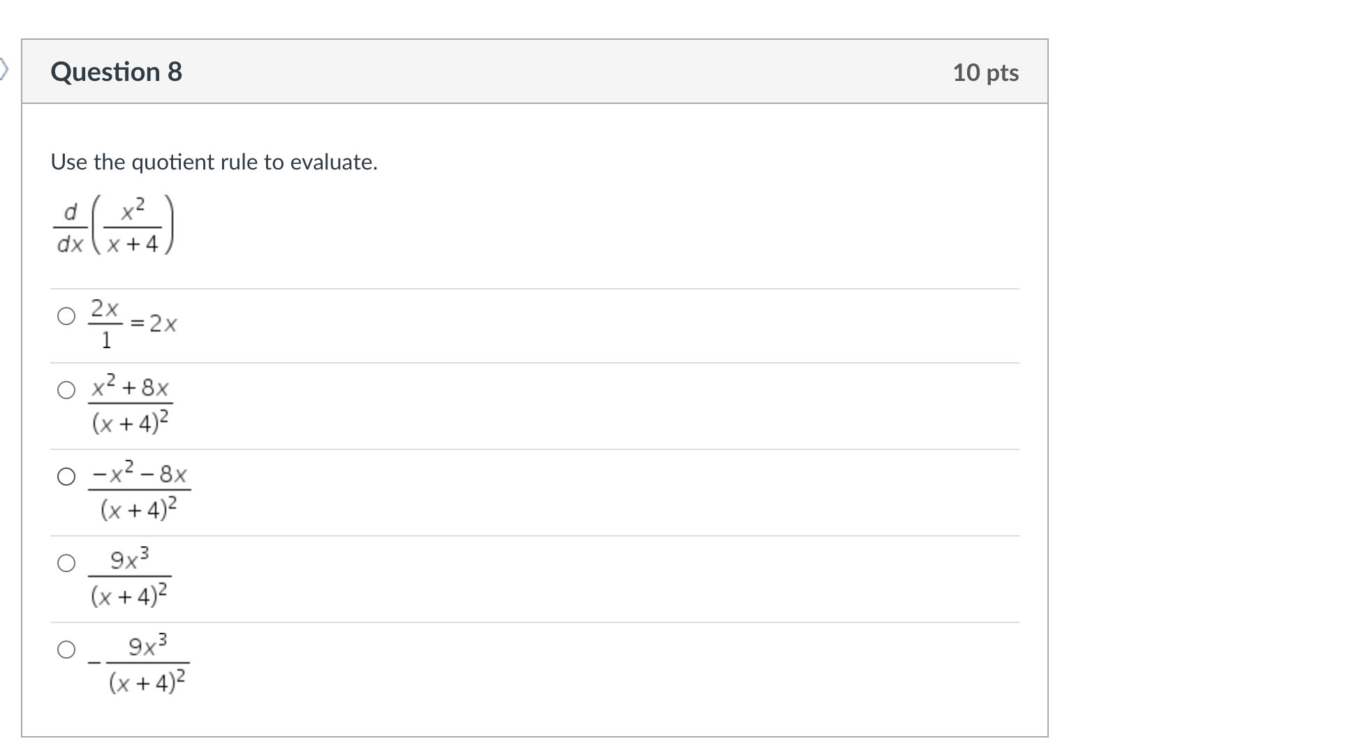 [ - 8,00) Range: ( - 0o, 00) O Intercepts: (0,0), (4,0)