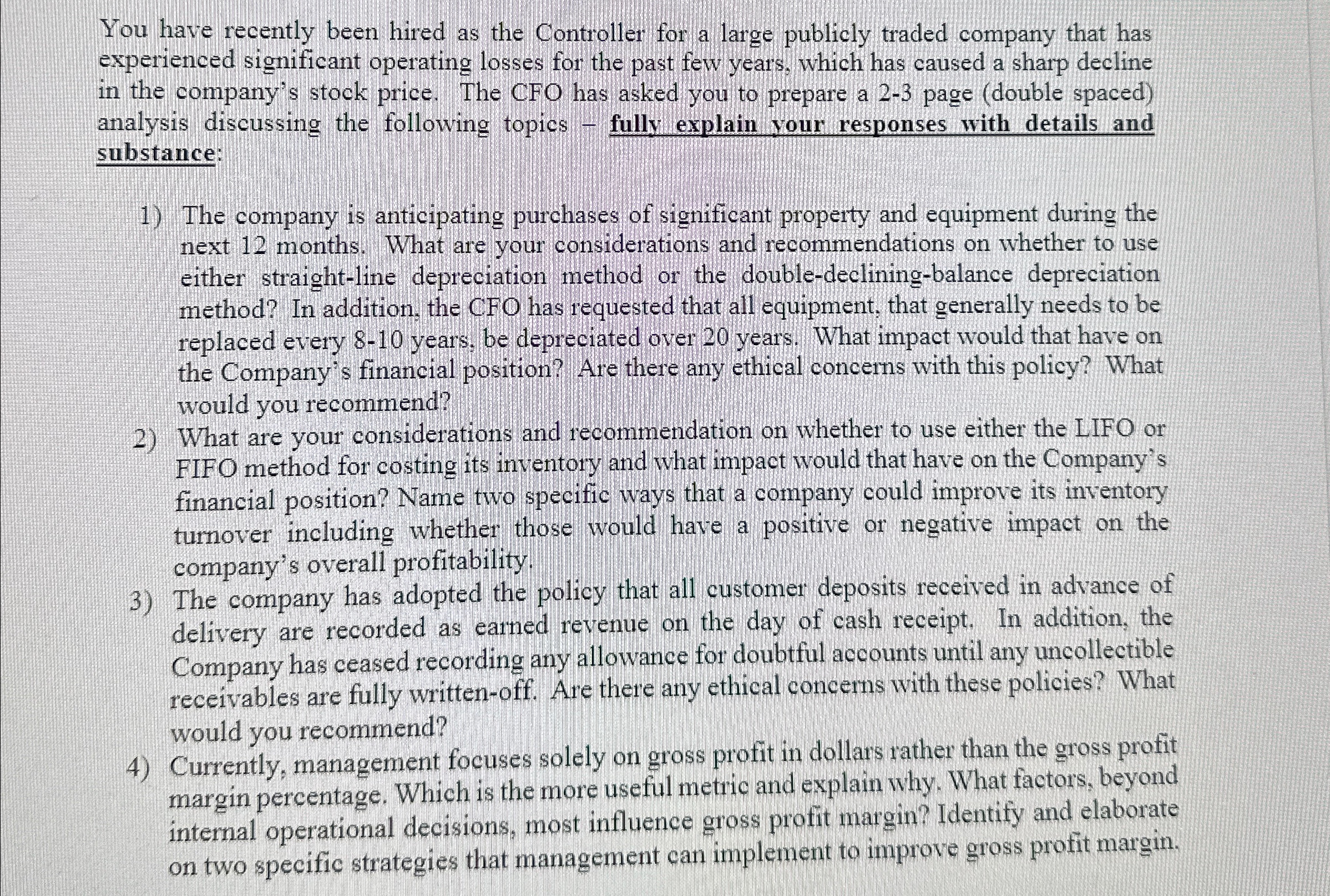 publicly traded company that has experienced significant operating losses for the past