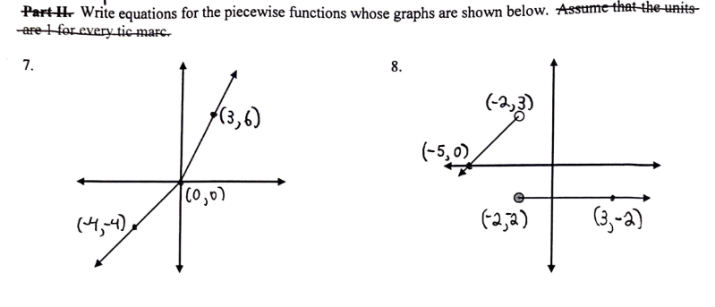 below. Assume that the units- are I for every tic marc. 7.