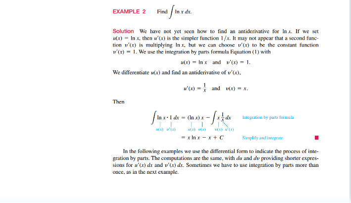 a polynomial} times a trigonometric function, then u should be the algebraic