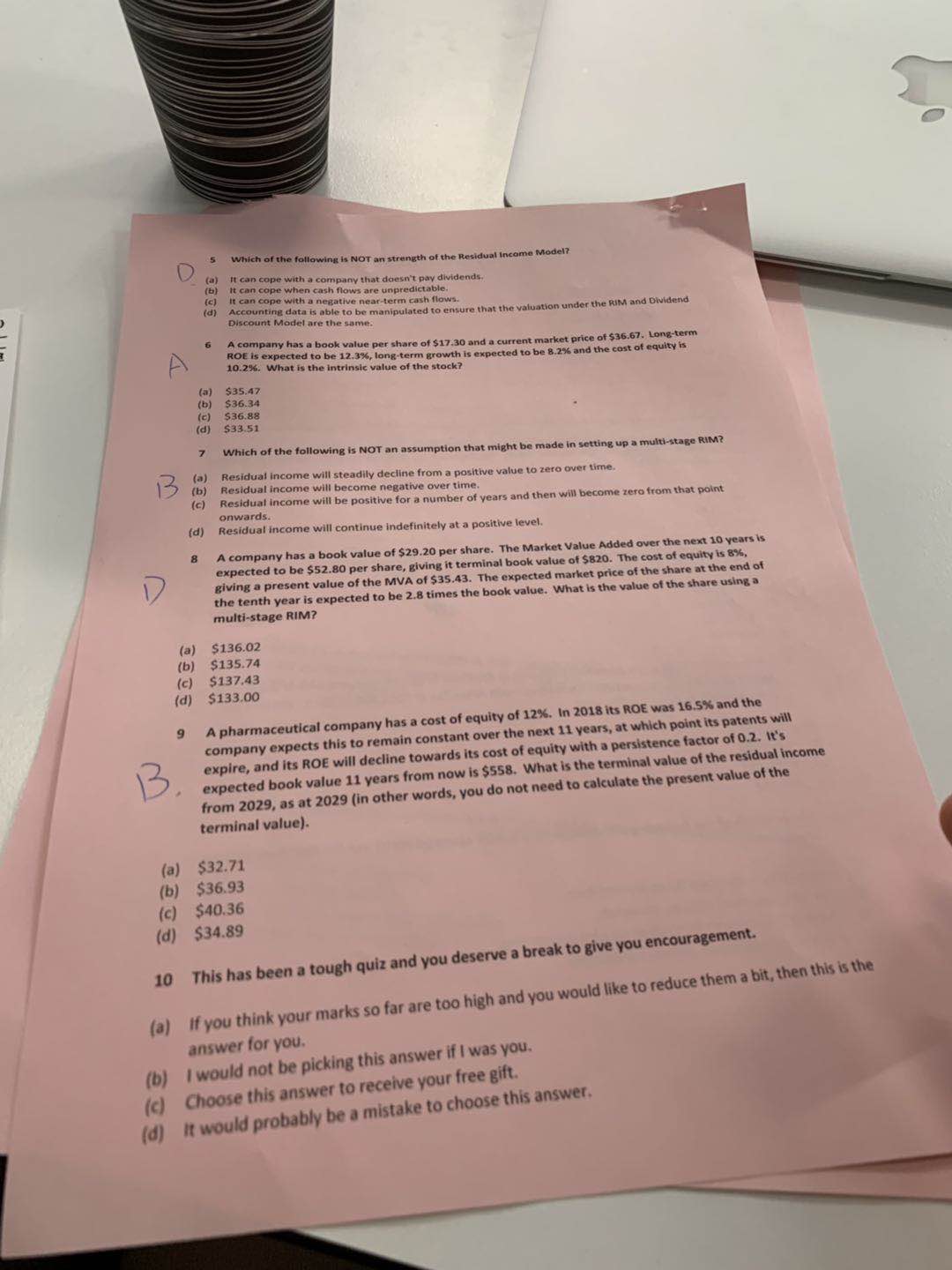 FIN2SEV -Investment Securities ah to rbinw 2 Quiz 4: "'nzoob 161fl vnegmos