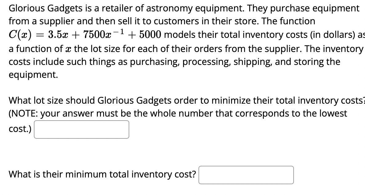 cost function 0(3) 2 12100 + 600:1: + 3:2 find: a) The