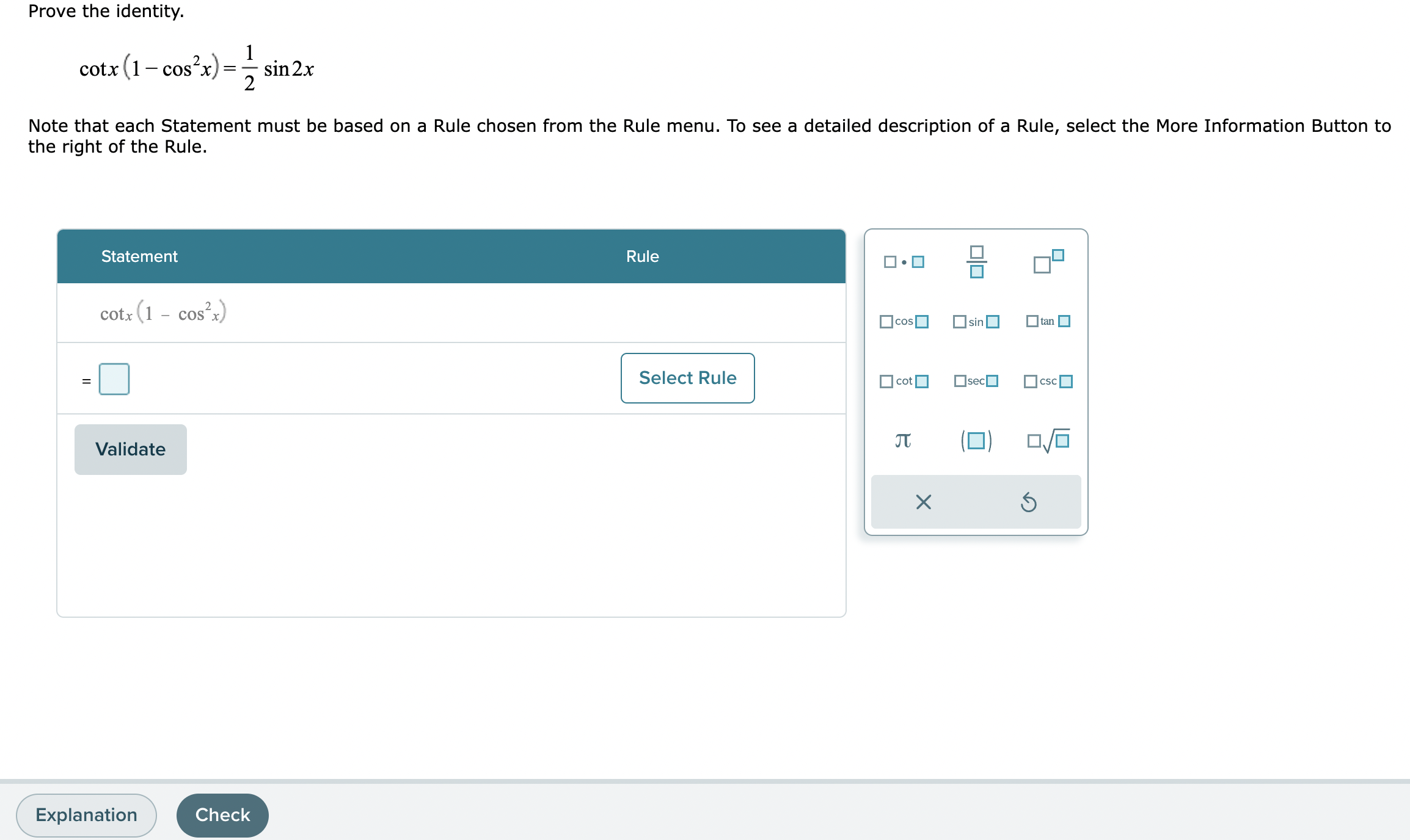 from the Rule menu. To see a detailed description of a Rule,